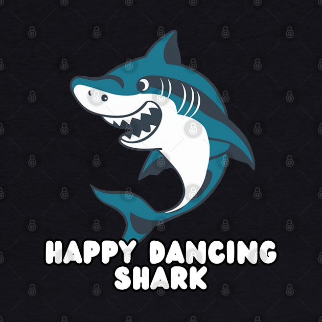 Happy Dancing Shark by Estrella Design